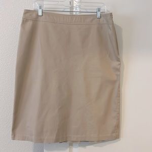 Women’s khaki pencil skirt size 12.